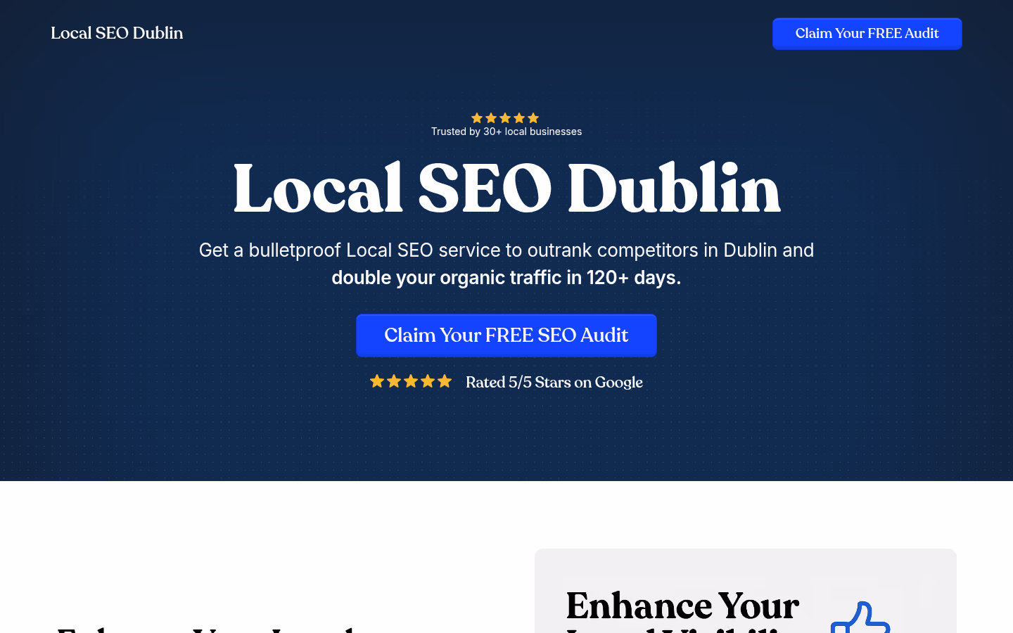 Local SEO Dublin homepage