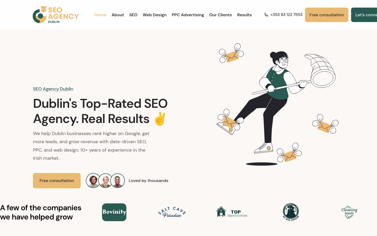 SEO Agency Dublin homepage