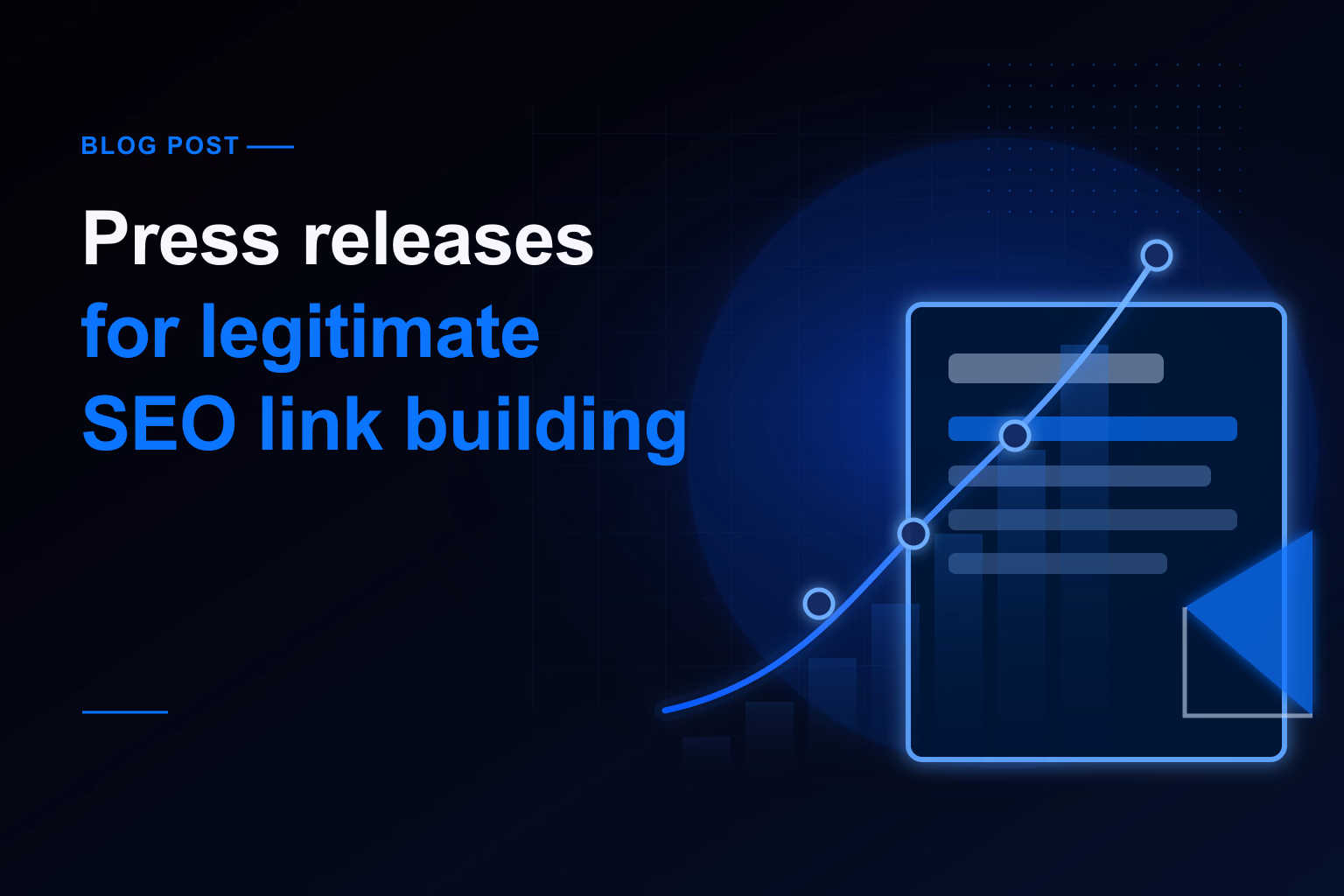 How to use press releases for legitimate SEO link building featured image