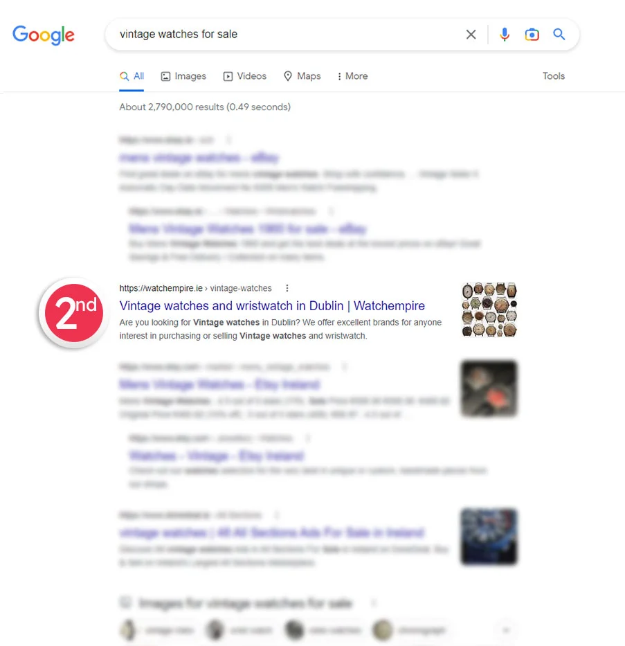 organic search ranking 4