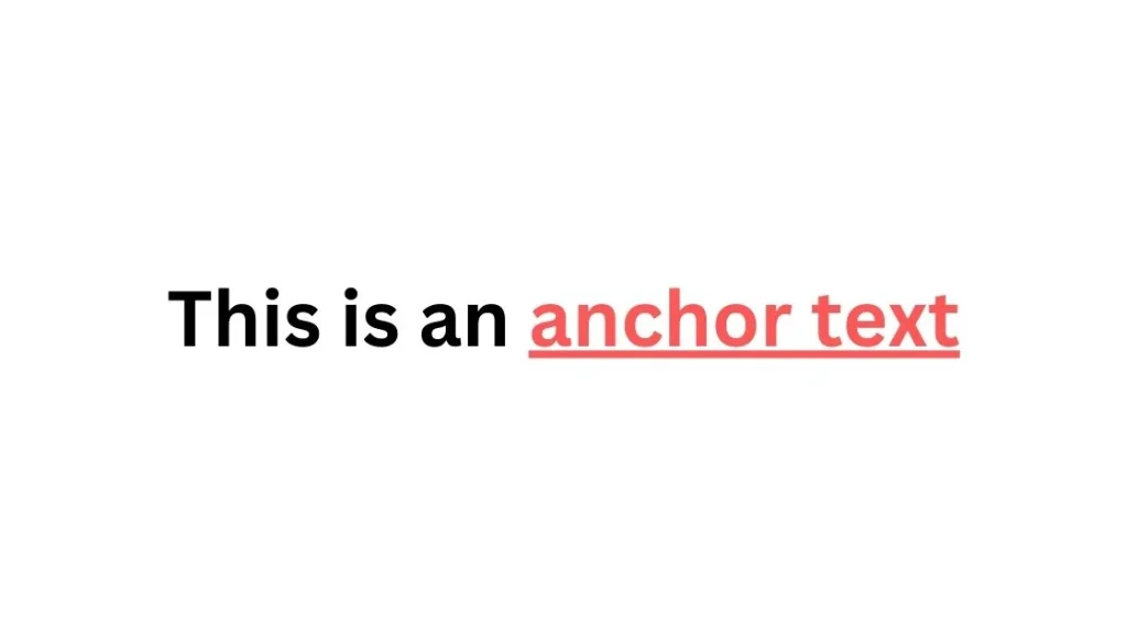Anchor text
