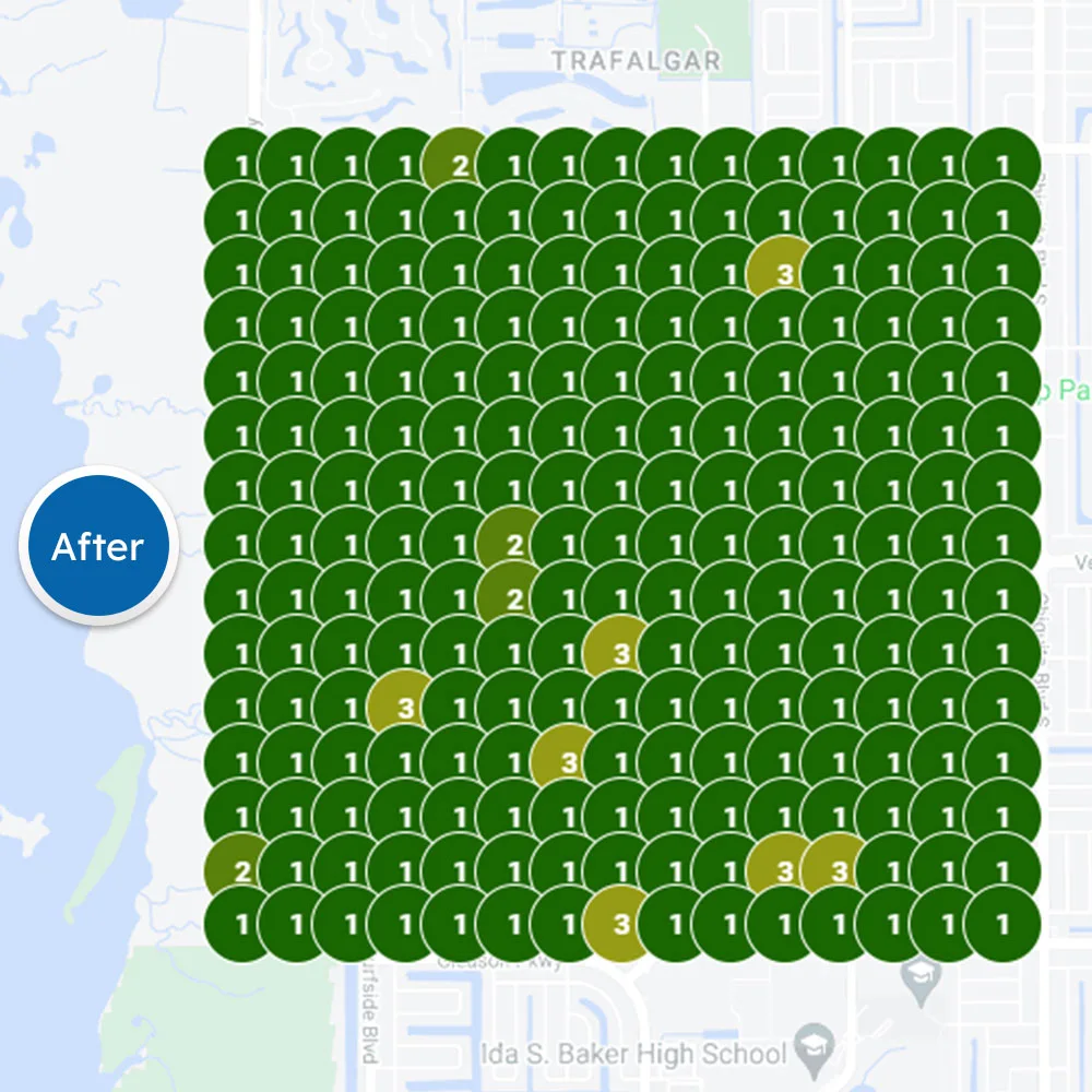 local seo and franchise seo maps grid