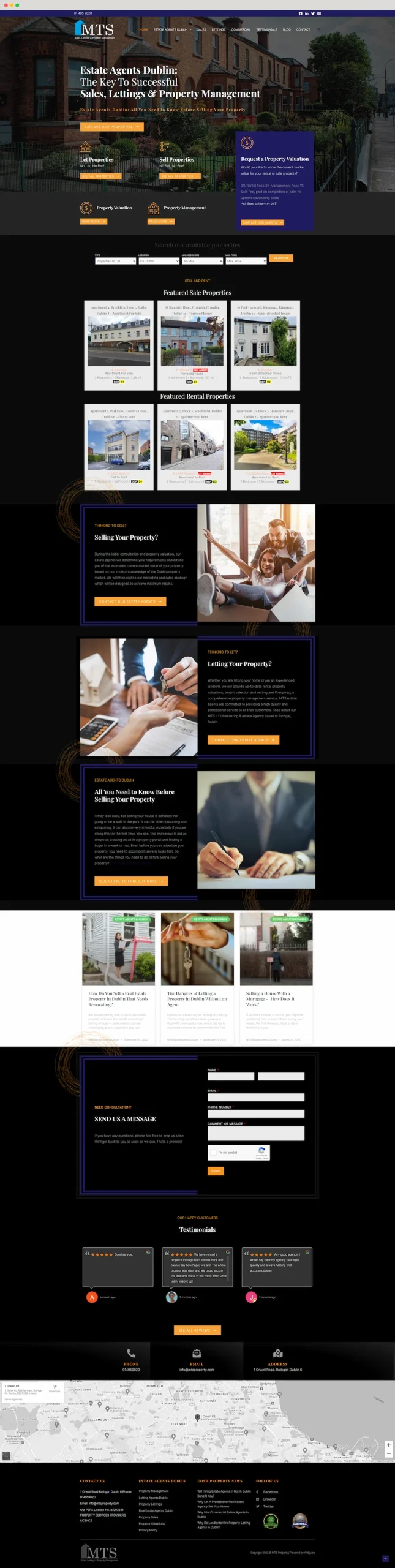 webdesign for real estate agency