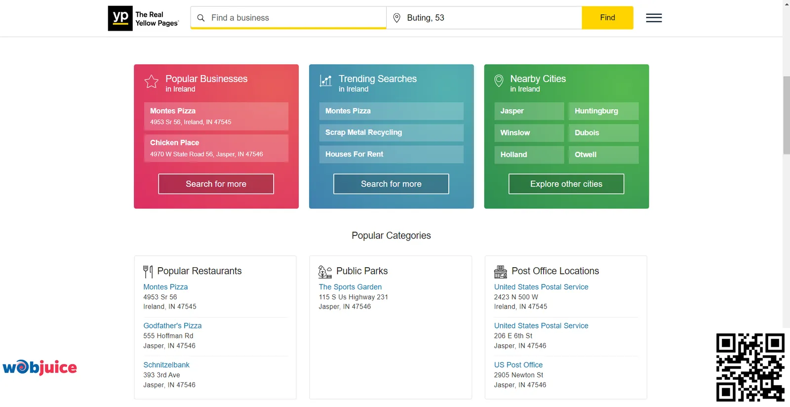 yellowpages for local citation in Ireland