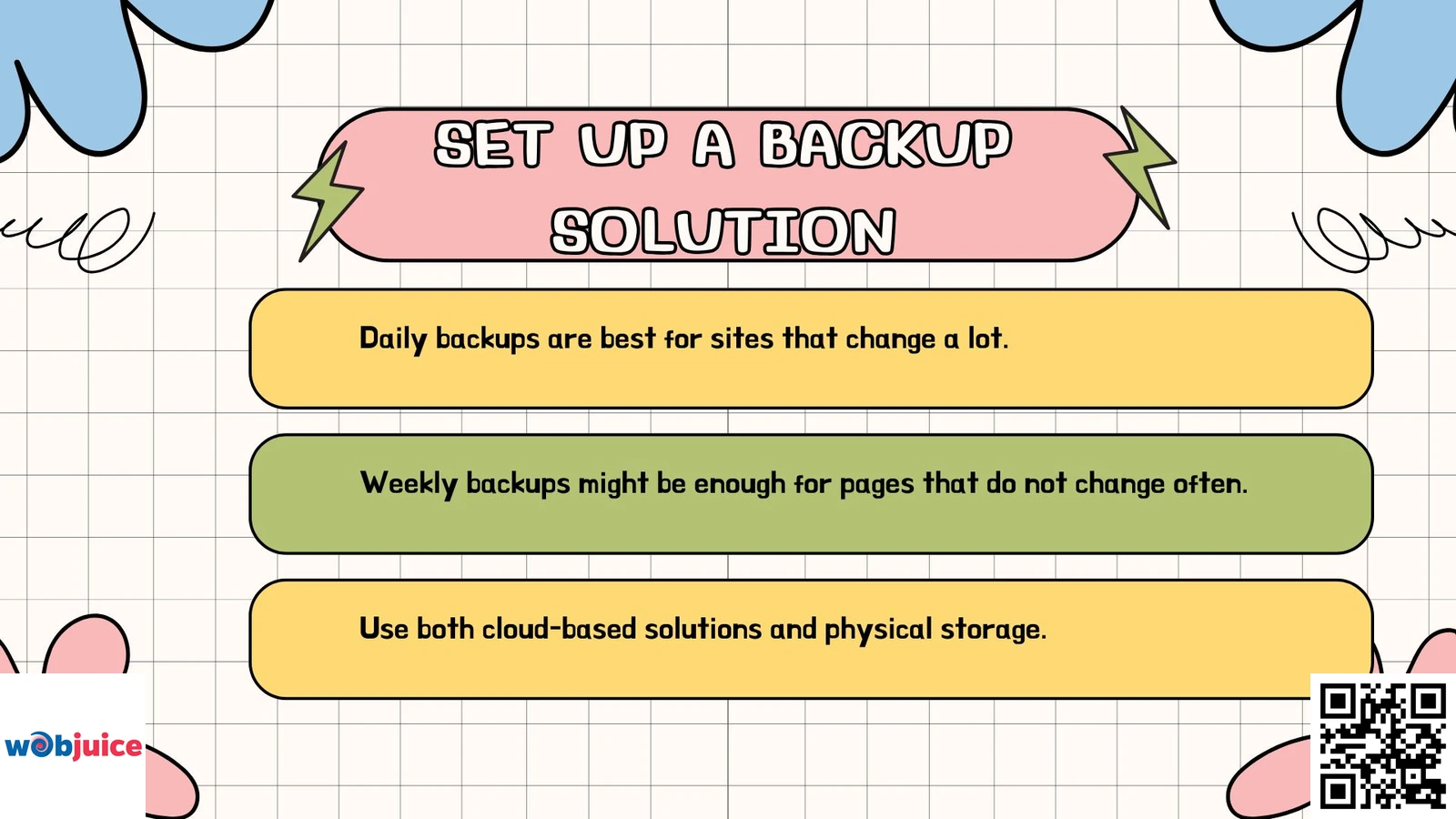 setup a backup solution