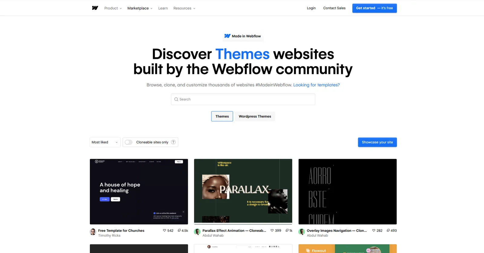 webflow SEO design and themes