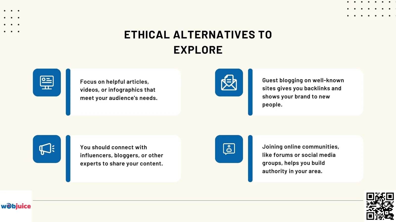 ethical alternatives to explore beside black hat link building