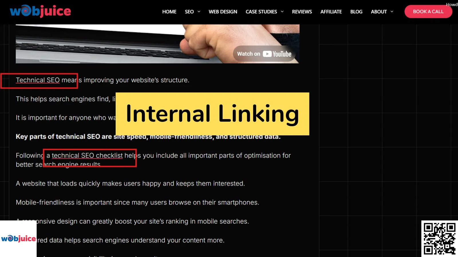 internal linking strategy