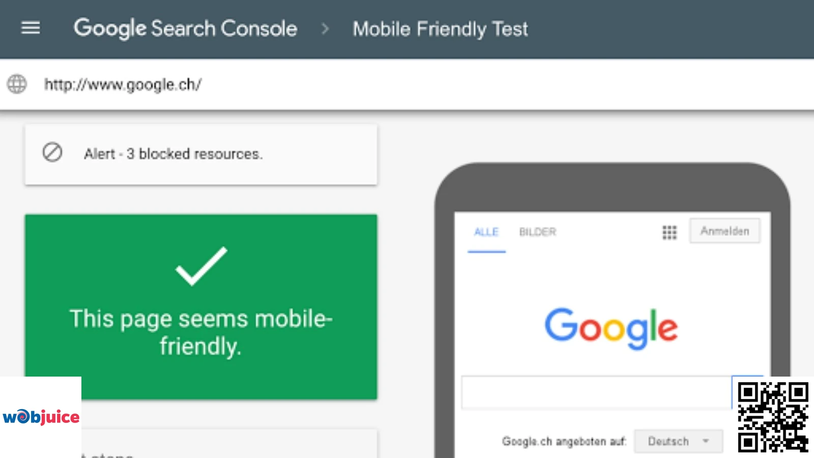 Test Across Multiple Devices using google mobile friendly test