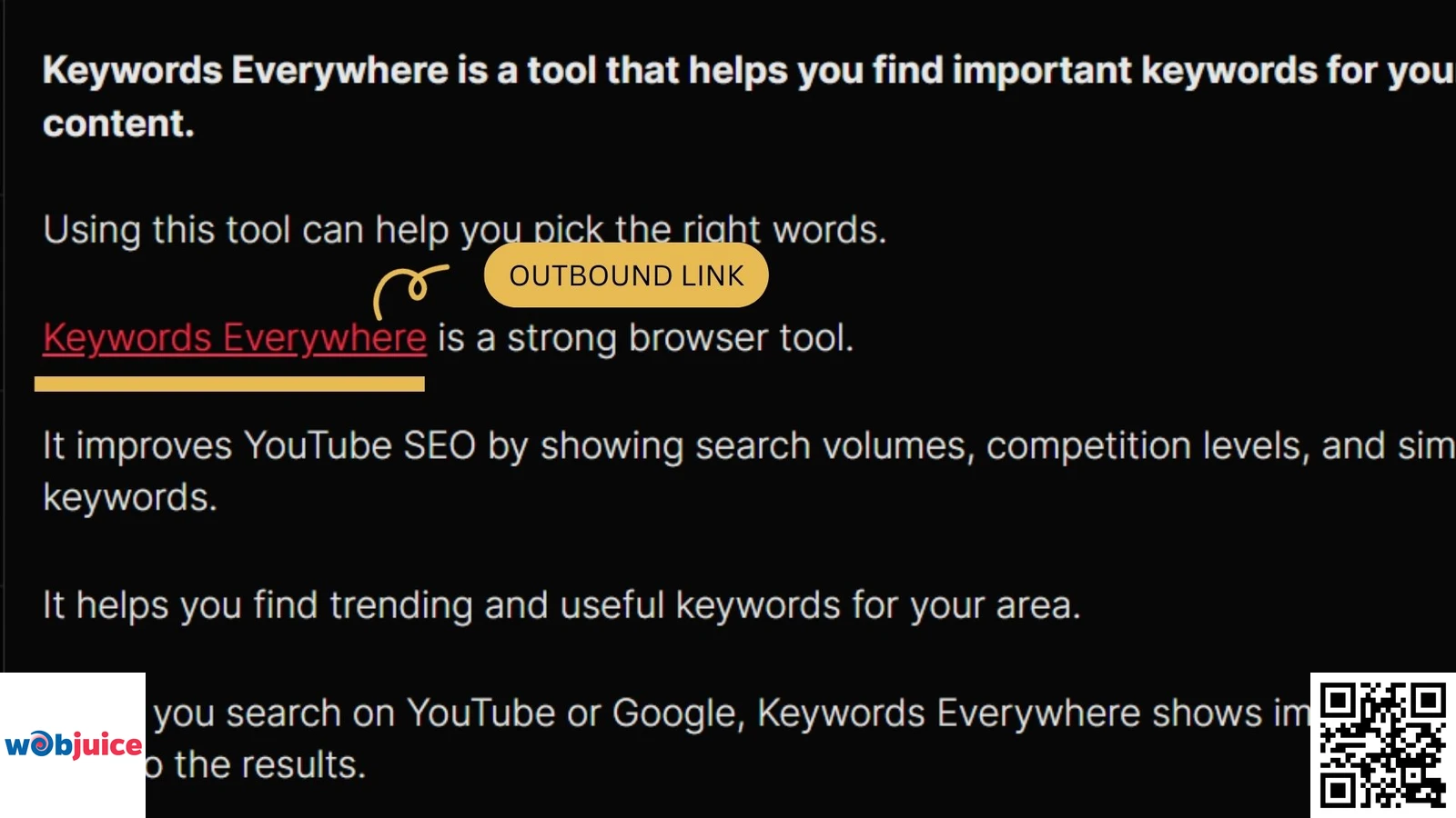 outbound links for on-page seo