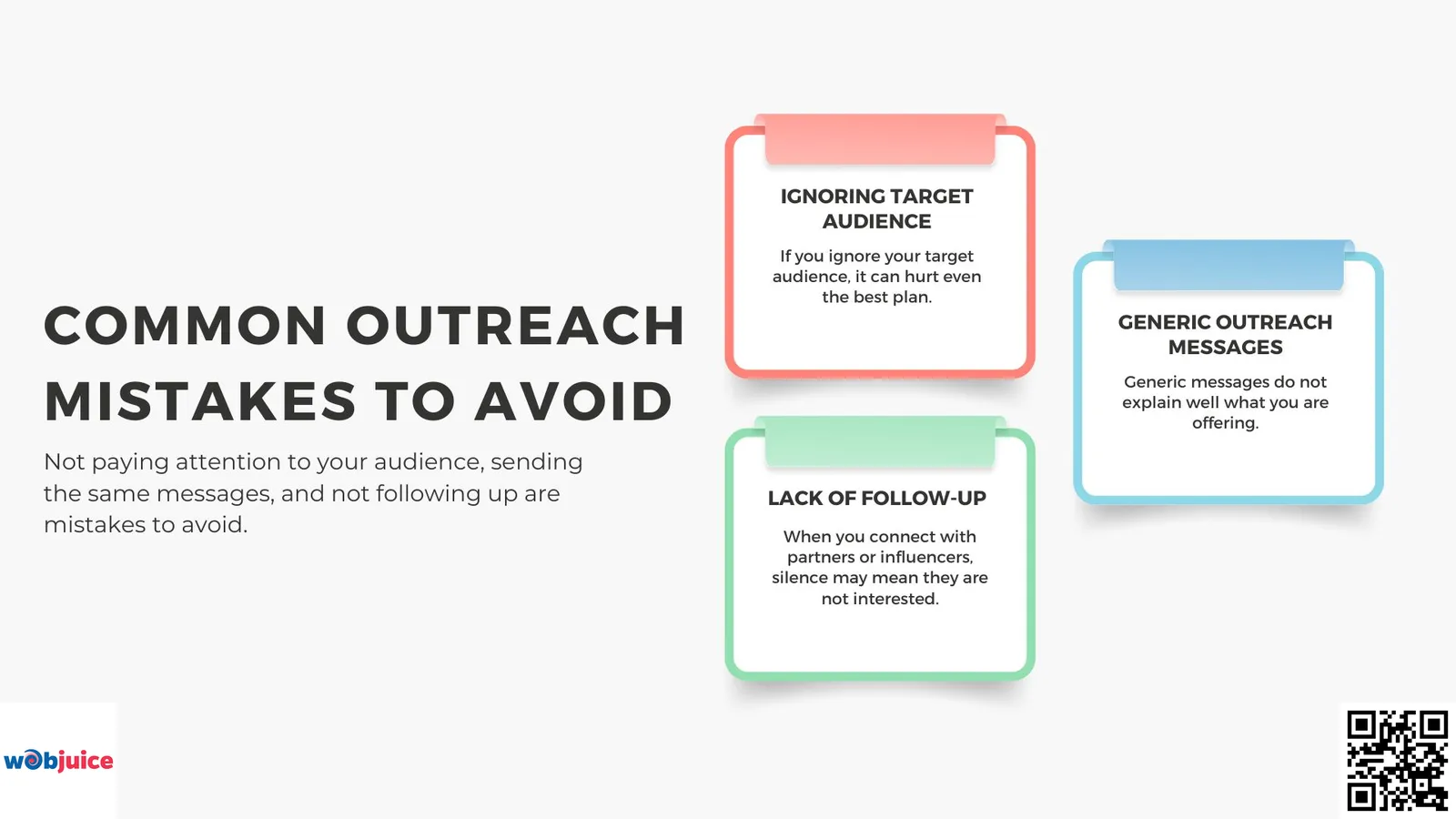 common outreach mistakes to avoid