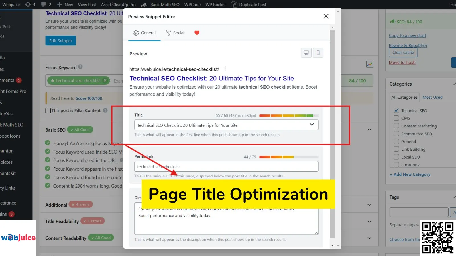 page title optimization