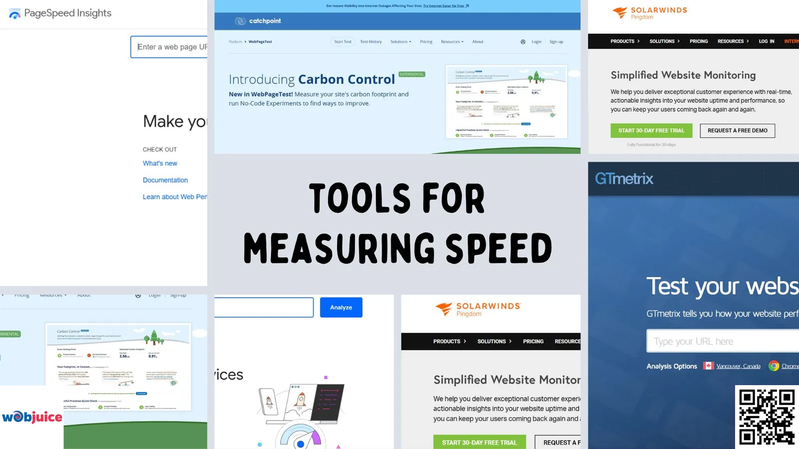 tools for measuring website speed