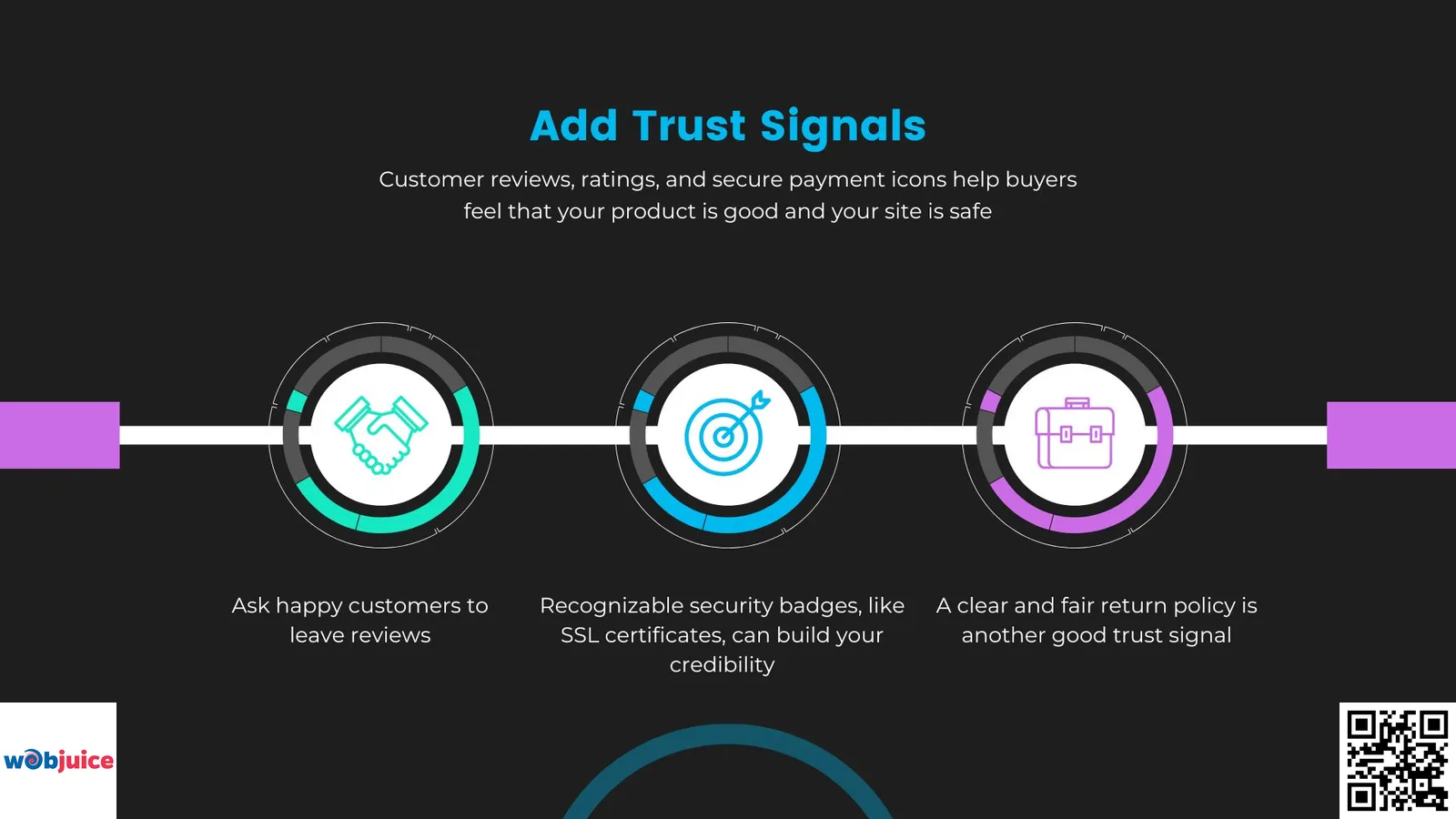 add trust signals in product page