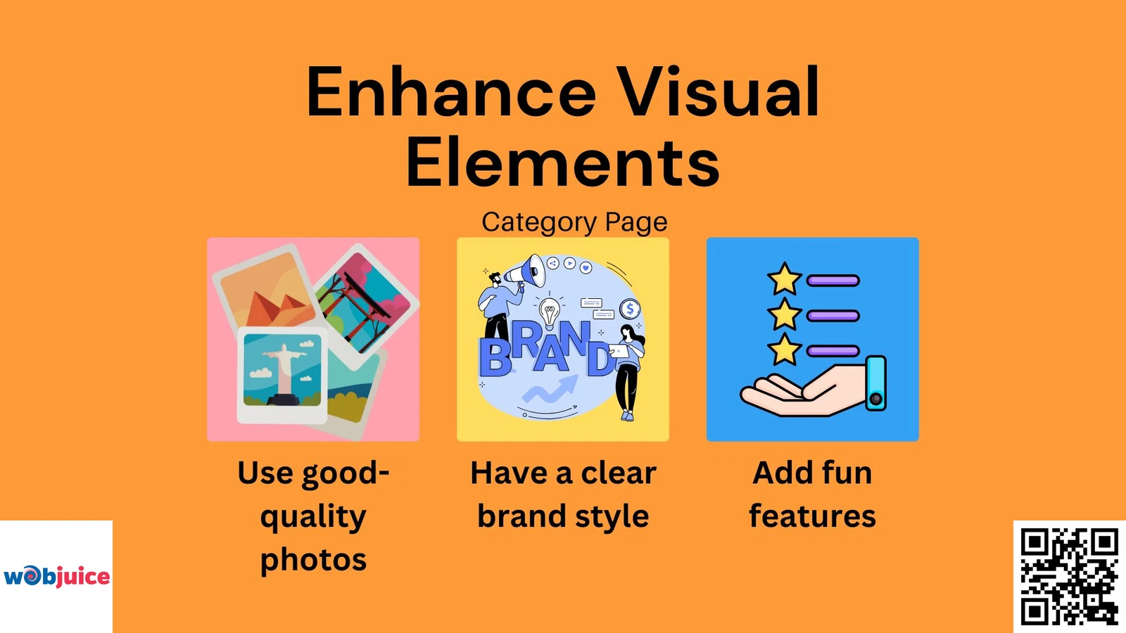 enhance visual elements for category page