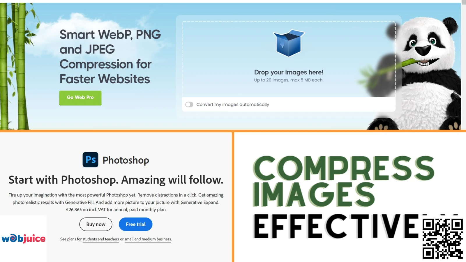 compress images effectively for category page